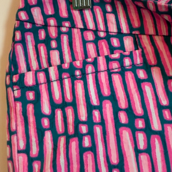 Lilly Pulitzer Kelly Skinny Ankle Mandevilla Slathouse Stripe Pants Women sz 4 - Picture 6 of 7